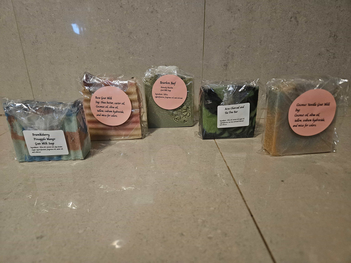 Goat Milk Soap Sampler – Multi-Bar Package, Handmade