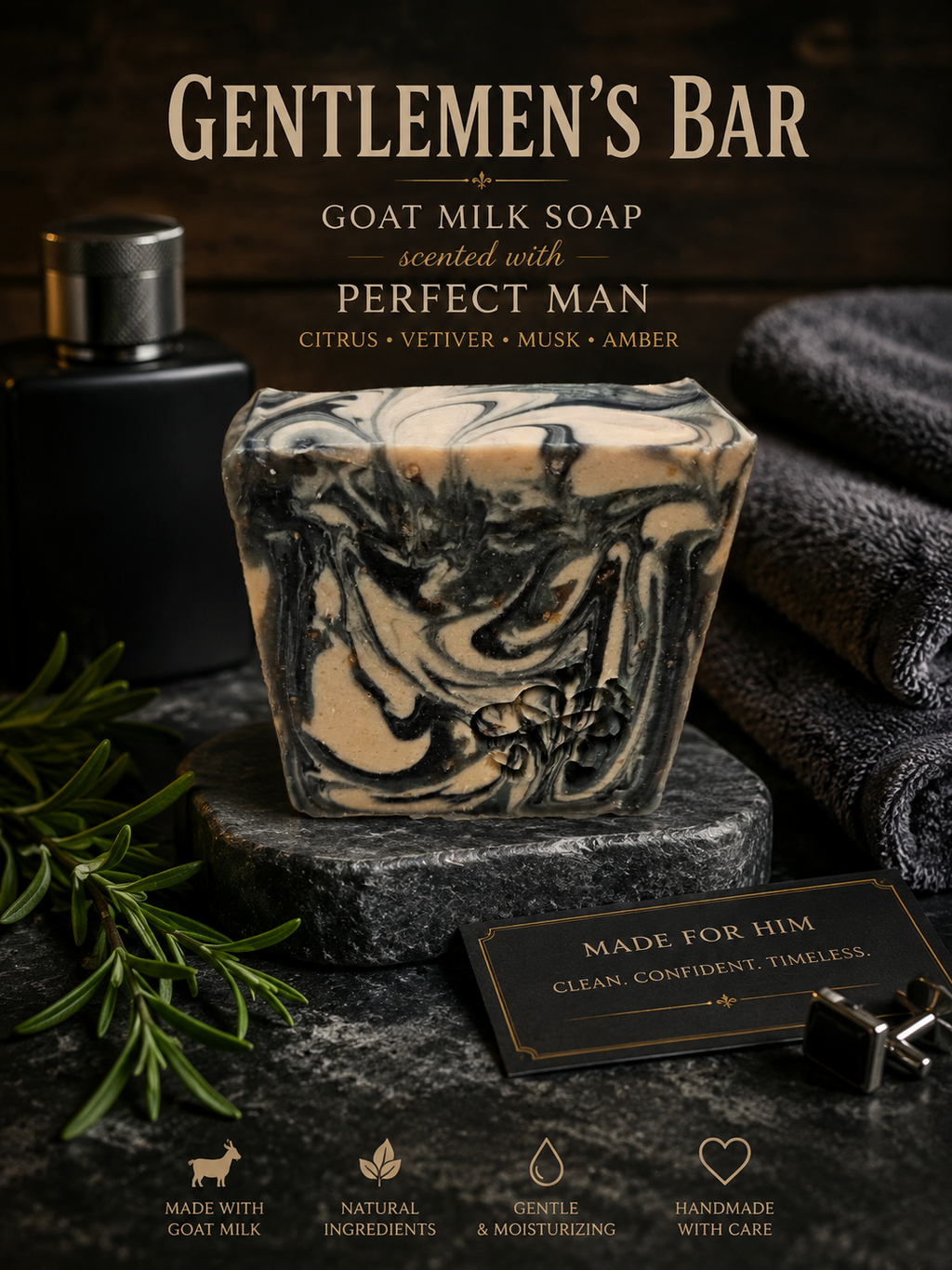 The Gentlemen's Bar – Perfect Man Scented Soap