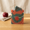 Apple Pie soap with a cozy autumn background