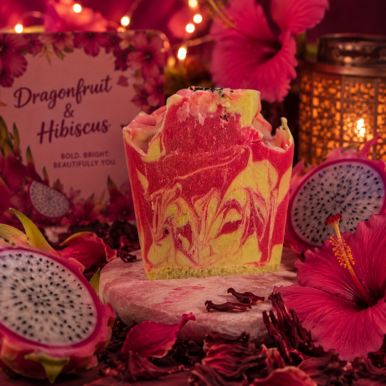 Cold Process Dragonfruit & Hibiscus Goat Milk Soap