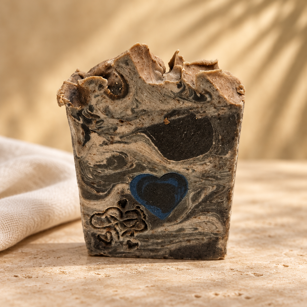 Bum Bum soap with a warm spa-inspired background