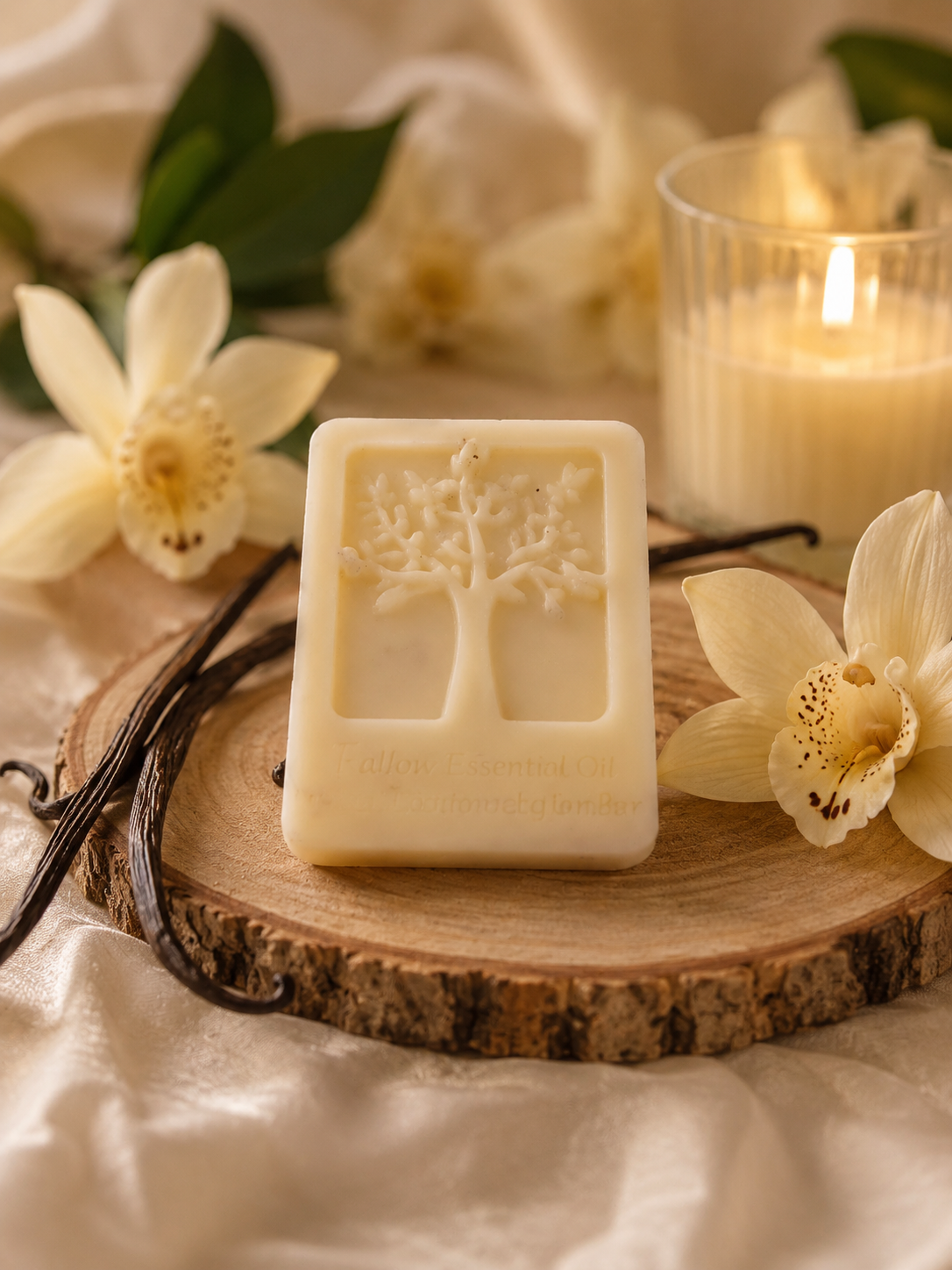 Beef Tallow & Olive Oil Lotion Bar – Vanilla Bean