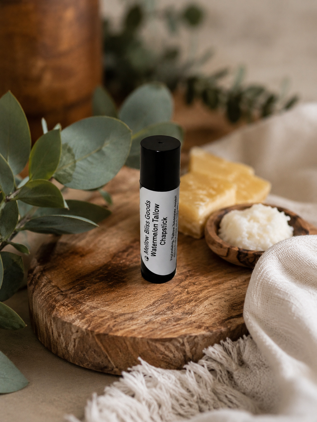 Watermelon Tallow & Beeswax Lip Balm