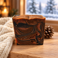 Sweater Weather soap in a cozy winter setting